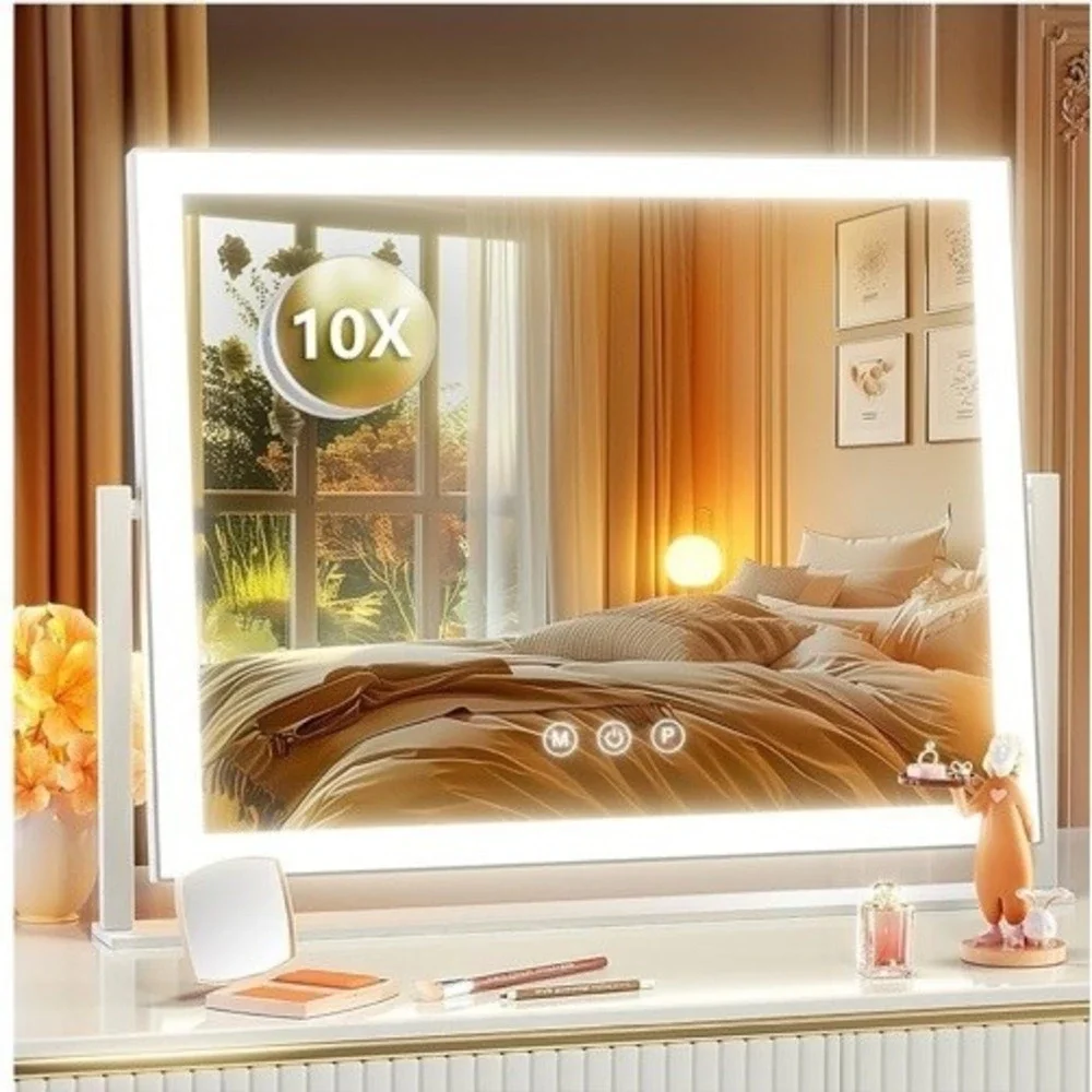 B19/lighted makeup mirror17.3x13 With Led Lights  Smart Touch Open Box